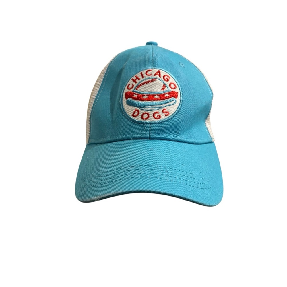 Chicago Dogs Blue Trucker Mesh Hat